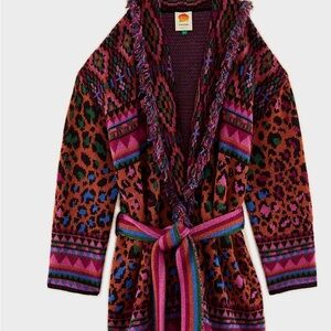 FARM Rio Vibrant Leopard Cardigan